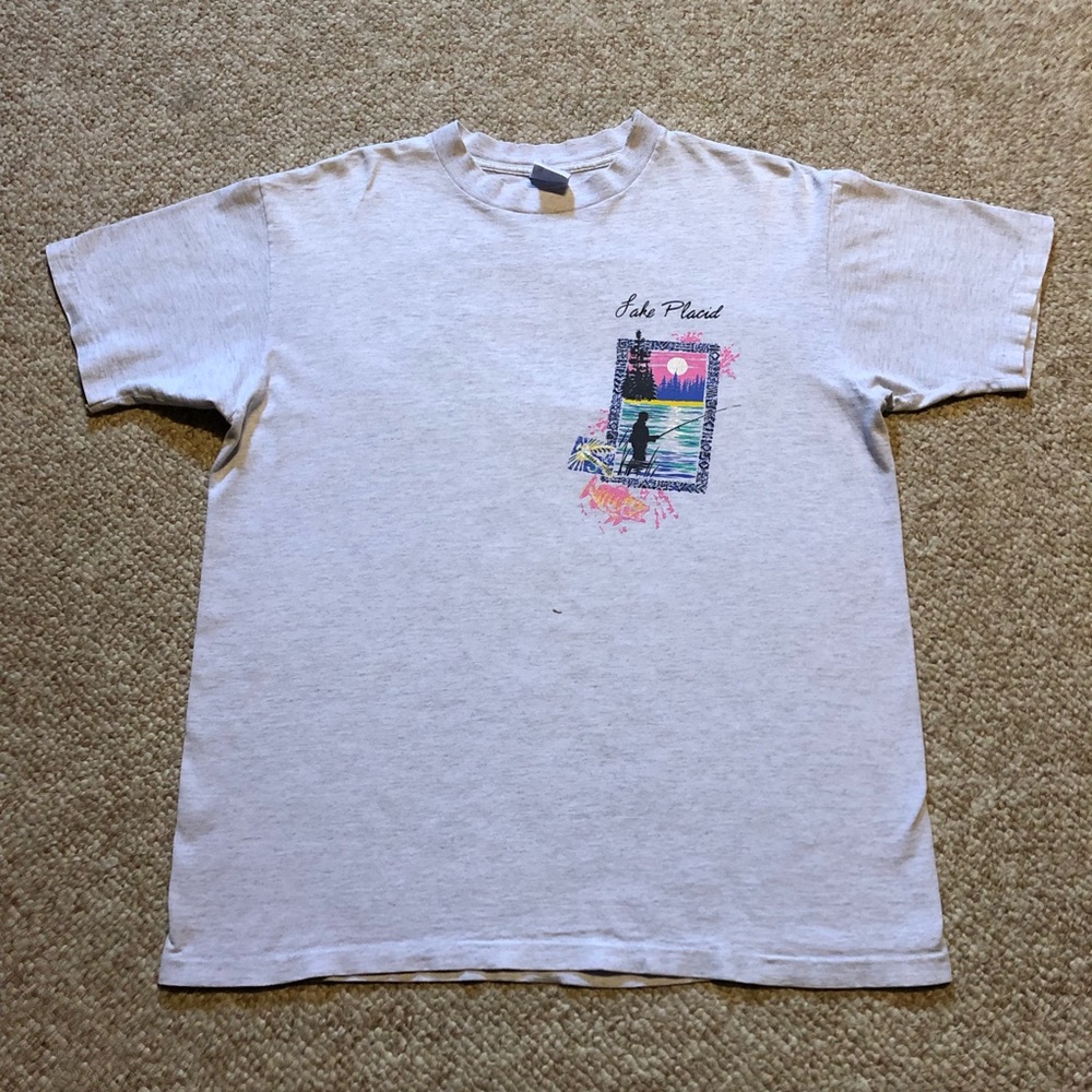 VINTAGE 90’s Lake Placid shirt men’s medium